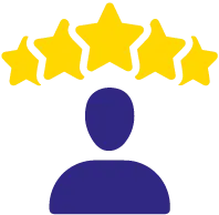 Fünf-Sterne-Icon symbolisiert unsere Top-Bewertungen und die hohe Kundenzufriedenheit